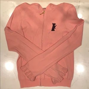 Juicy couture pink zip up sweater